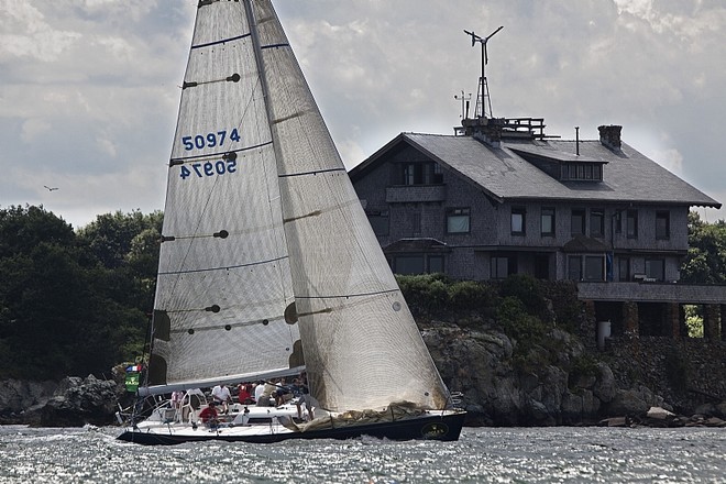 Arthur Santry’s TEMPTATION passes Clingstone during the distance race - New York Yacht Club Race Week ©  Rolex/Daniel Forster http://www.regattanews.com